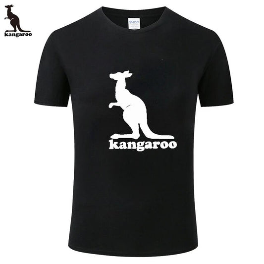 Aussie Mens Tshirt Black with Kangaroo XL