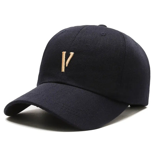 Baseball Cap Black with V